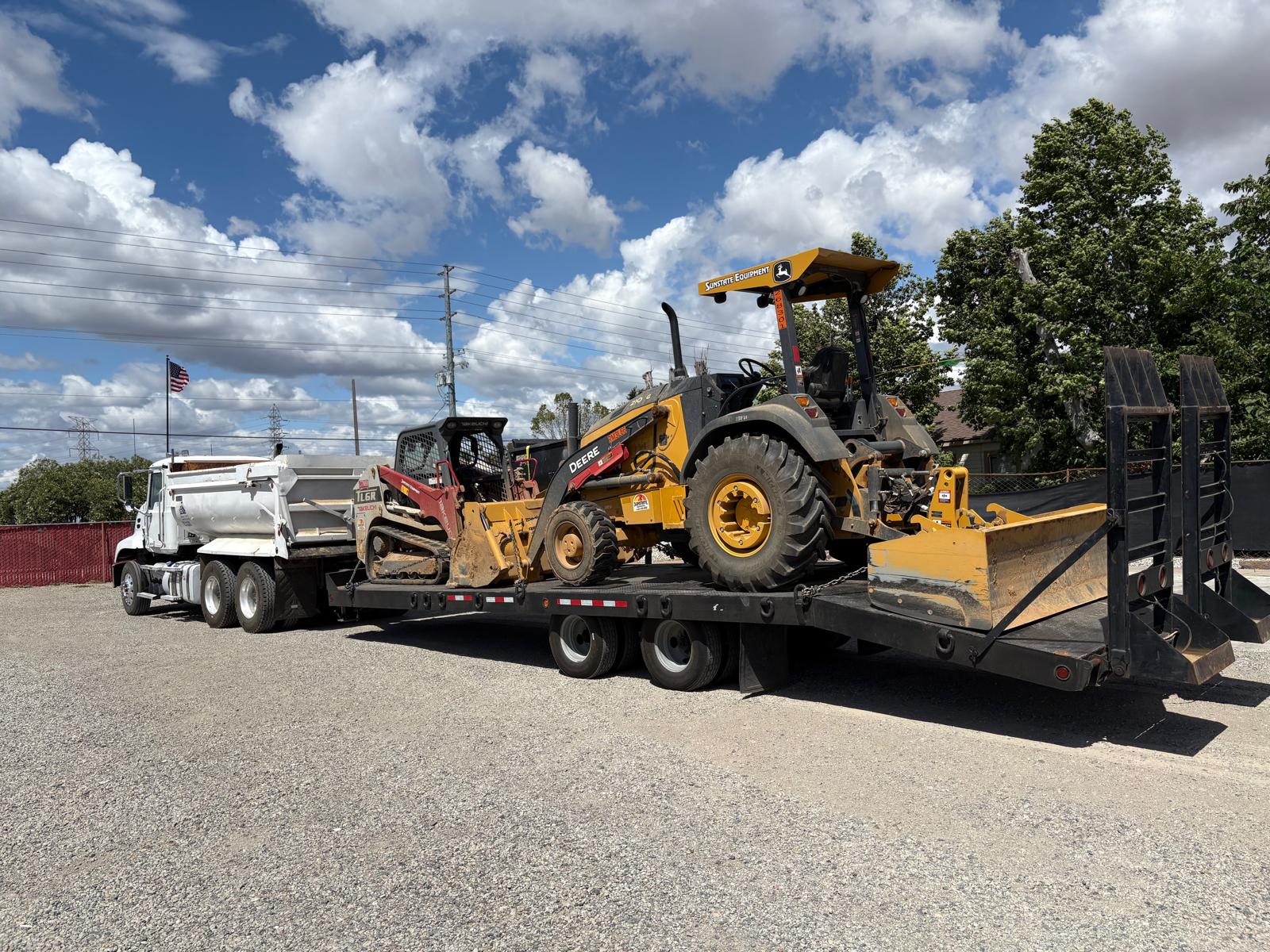 Equipment hauling and jobsite support